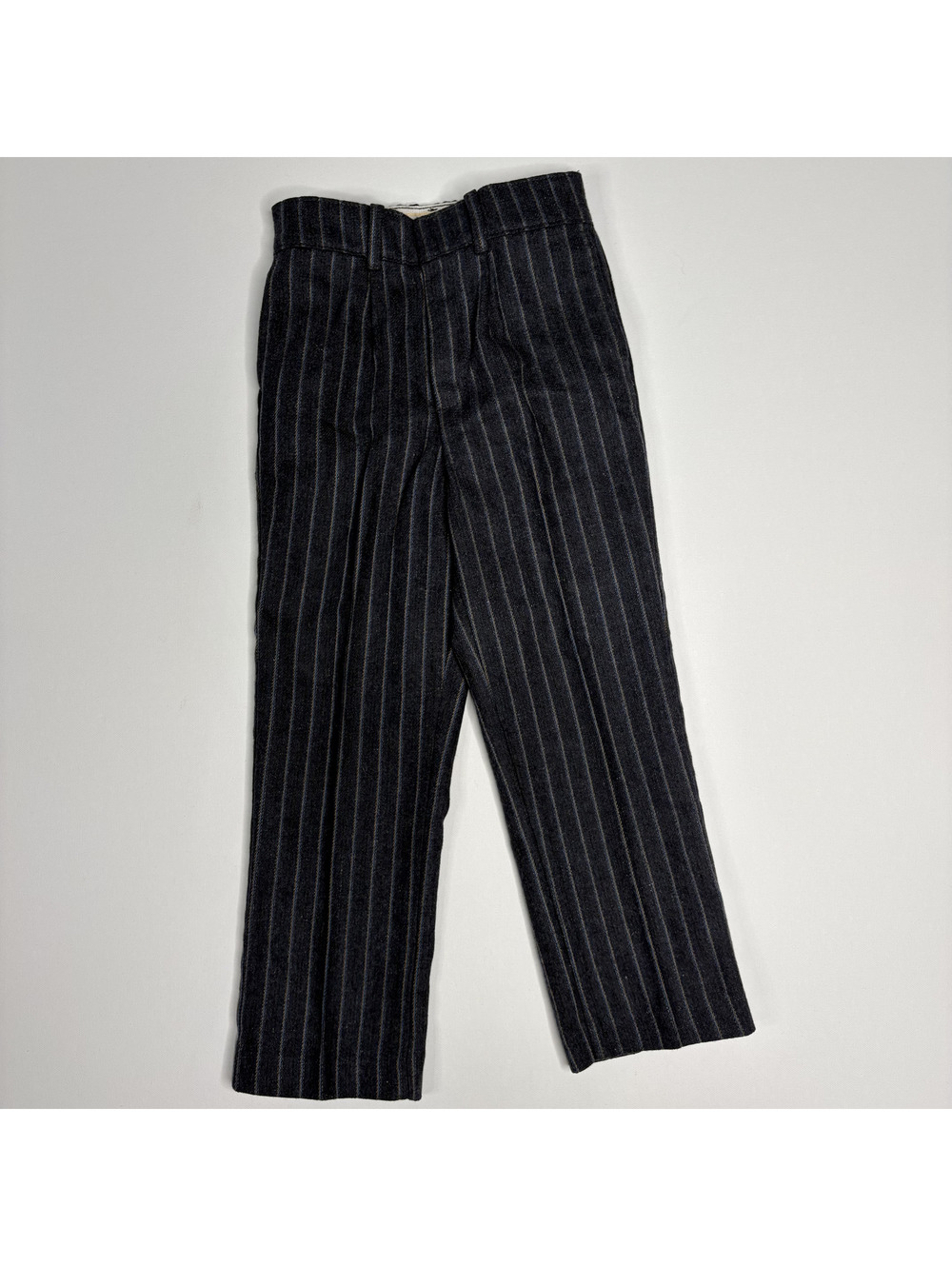 Vintage Farah Boys Pinstripe Slacks Pants Dark Gray 4T 5T